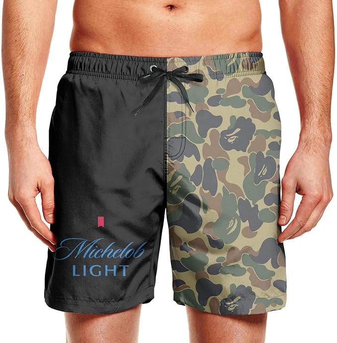 Men's Trunk MichelobUltraBeerLogo Colorful Beach Shorts Swim