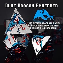 Rule Dice D&D Dice 7 Die Metal DND Dice