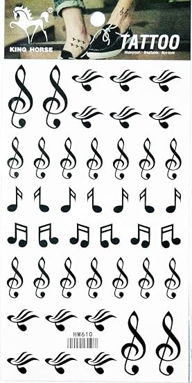 Nipitshop 1 Feuille De Notes De Musique Mots Symboles Femme