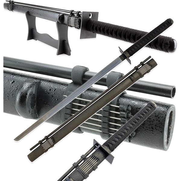 Amazon Com Vulcan Gear Japanese Ninja Grass Cutter Katana Chokuto Sword Black With Blow Gun Sports Outdoors Amazon Com Vulcan Gear Japanese Ninja Grass Cutter Katana Chokuto Sword Black With Blow Gun Sports Outdoors
