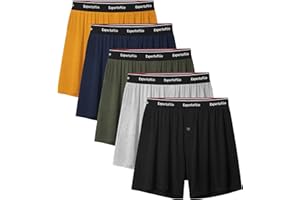 Expertoftio Boxers for Men Viscose from Bamboo Men's Underwear Boxer Shorts Breathable Mens Boxer, Loose Fit, Knit Pack