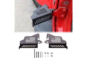 West-xingzhe for JK JL Exterior Accessories:Metal Foot Pegs for 2007-2024 2025 Jeep Wrangler JK JL 2/4 Door,1 Pair(Flag)