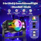 LITE WORLD Disco Lights RGB LED Strobe Ball Light 9 Modes Remote view 2