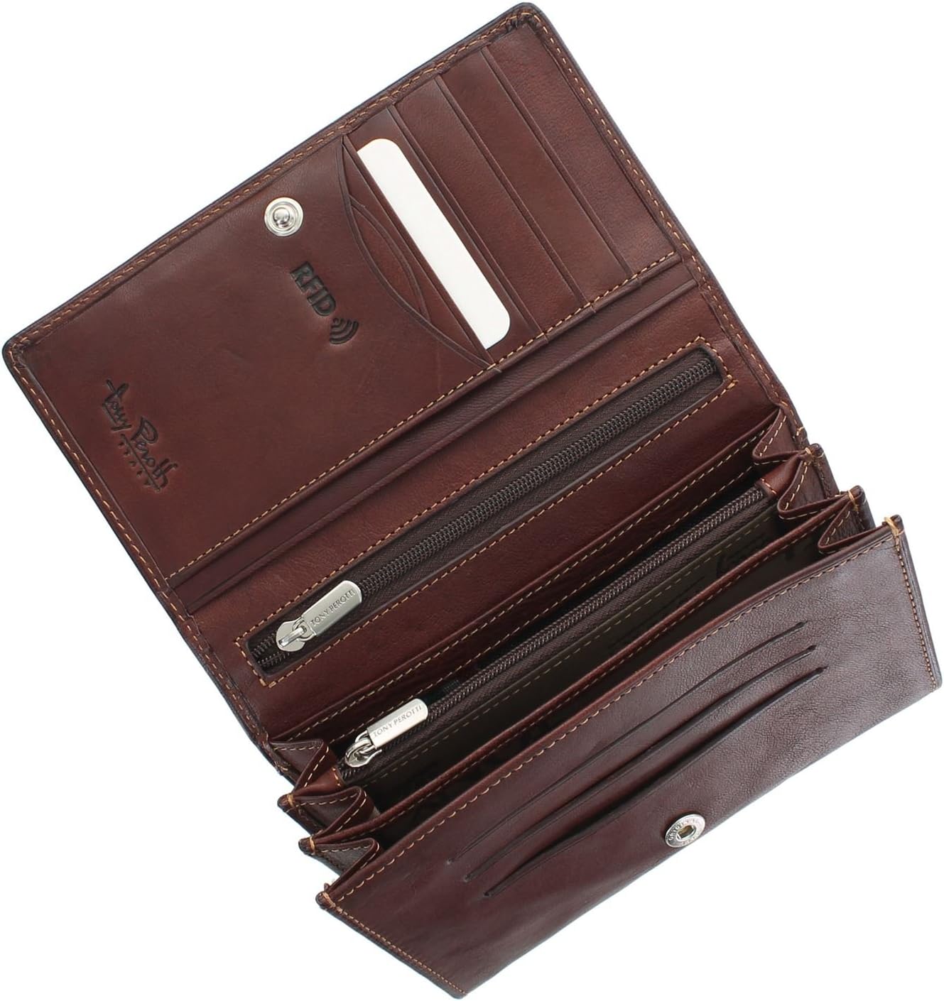 Tony Perotti Full Grain Leather Matinee Purse with RFID Protection 1007_1 - Image 4