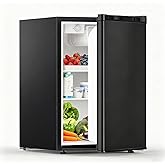 GE Mini Fridge With Freezer | 3.1 Cubic Ft. | Double-Door Design With Glass Shelves, Crisper Drawer & Spacious Freezer | Small Refrigerator Perfect for the Garage, Dorm Room, or Bedroom | Clean Steel on Fridge.com