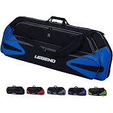 Legend Monstro Travel Bow Case for Compound Bow - 44" Inside Length Bow Bag | Thick Padded Soft Compound Bow Case with Cam and Arrows Tube Pockets, Heavy Duty Nylon with Soft Lining, Travel Archery Case