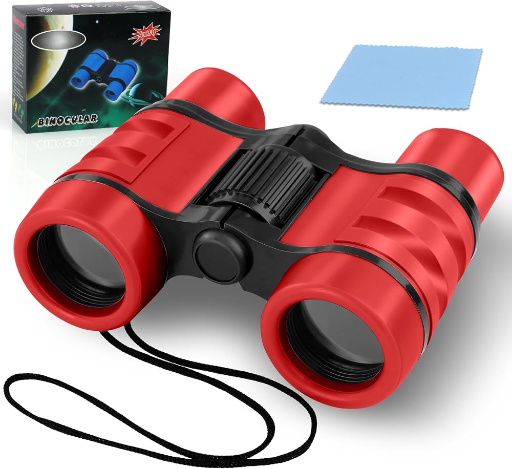 OSDUE 4x30 Kids Binoculars Telescope Outdoor Educational Toy Gift 3-12
