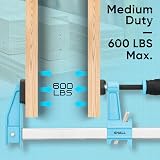 Shall 6-Inch Steel Bar Clamps Set 4-Pack Medium-Duty 600 Lbs F Clamps view 3