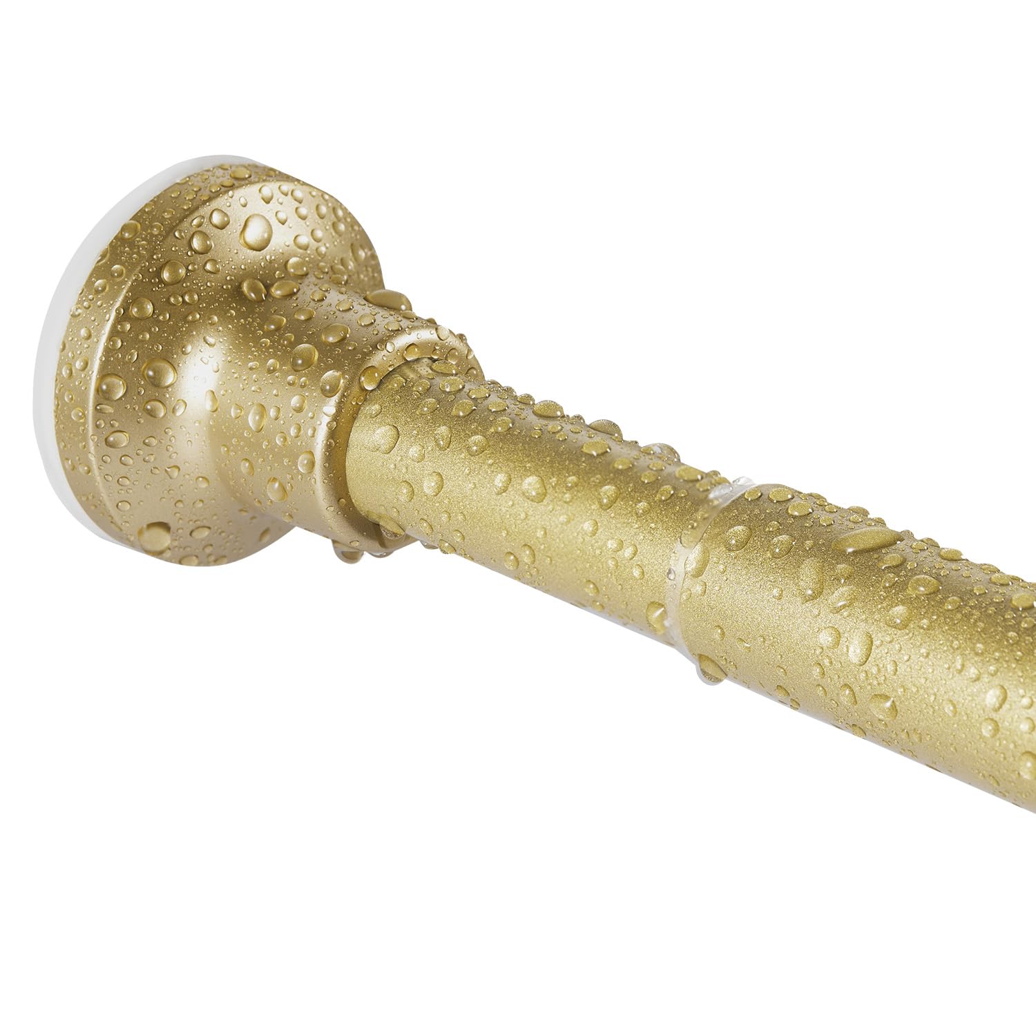 Photo 1 of Shower Curtain Rod 68 to 74 Inches,1 Inch Diameter Adjustable Gold Spring Tension Stainless Steel Telescoping Rod,Easy Install,No Rust