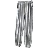 Holajoy Men's Pajama Bottoms Summer Pjs Sleep Pants Soft Sleepwear Comfy Lightweight Modal Oversized Nightwear