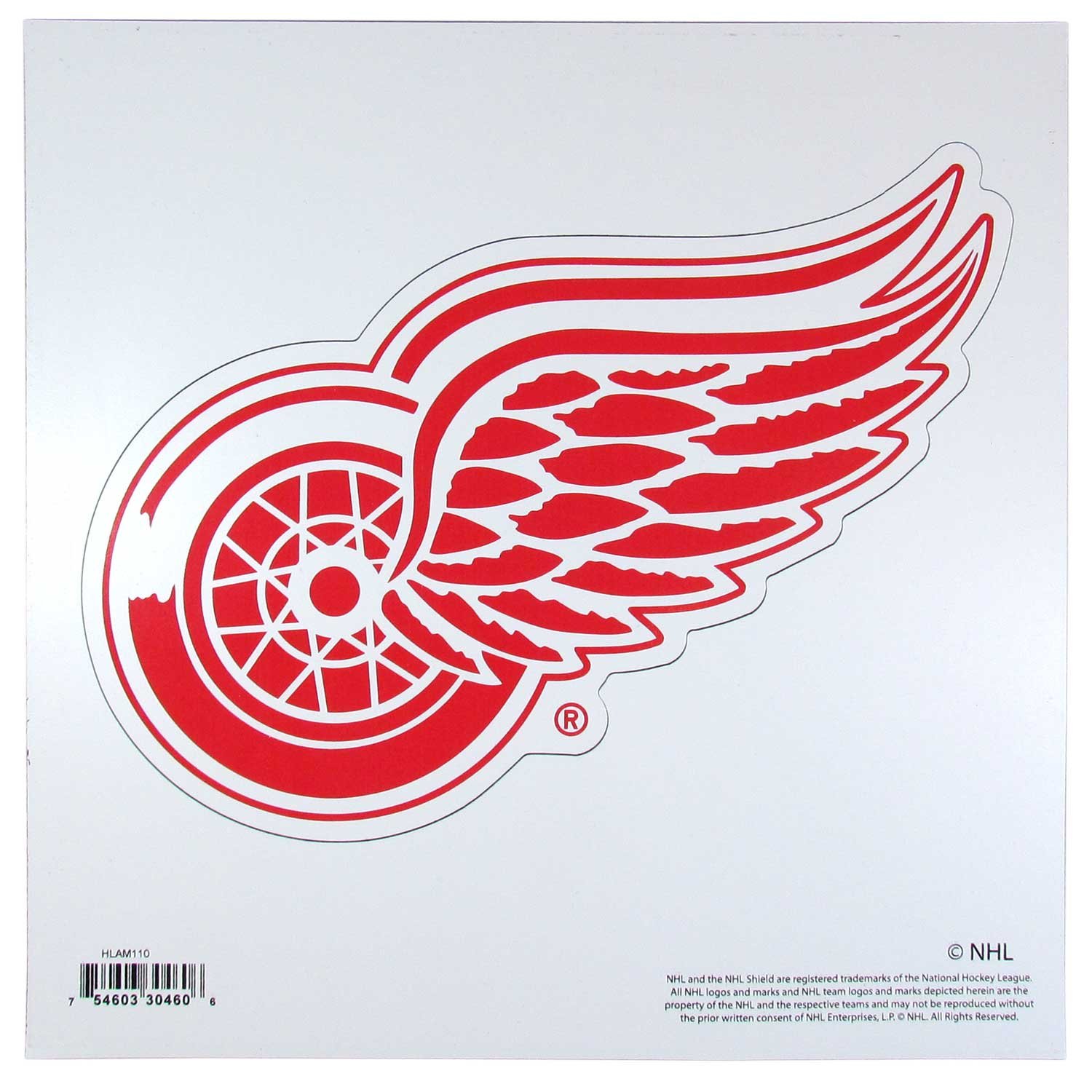 NHL Siskiyou Sports Fan Shop Detroit Red Wings Logo Magnets 8 inch sheet Team Color