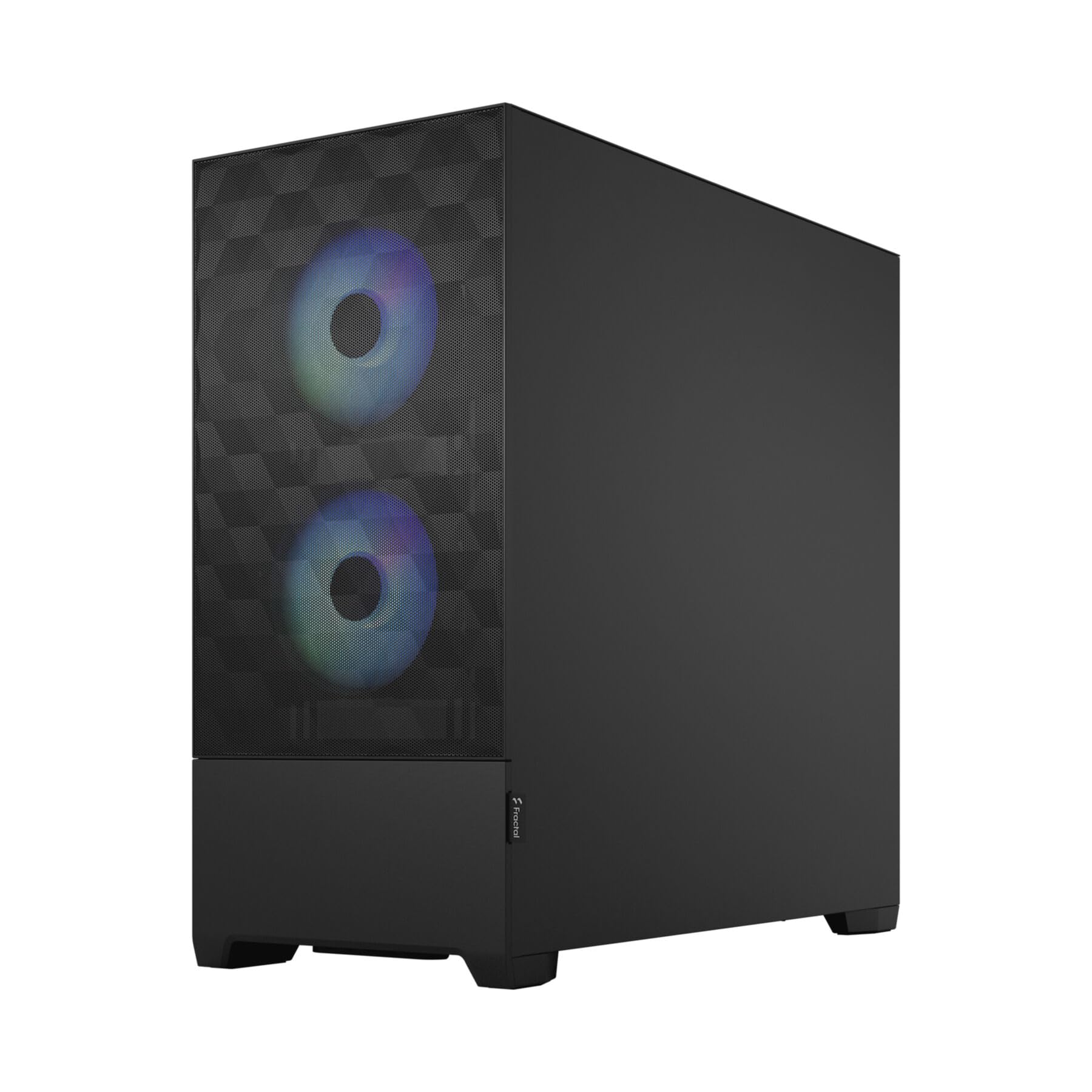 Fractal Design Pop Air RGB Black – ATX-Mid-Tower-PC-Gehäuse, Frontblende aus Waben-Mesh, gehärtetes Glas, 3 × 120-mm-RGB-Lüfter, hoher Luftdurchsatz, mATX/Mini-ITX 5