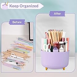 SKYDUE 2 Pack Pen Holder, 360 Degree Rotating