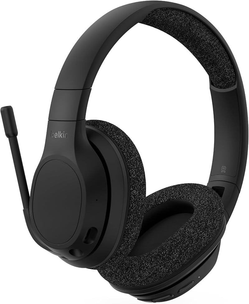Belkin SoundForm Adapt Wireless Headset with Boom Mic Bluetooth 5.2