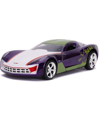 Jada Hollywood Rides Chevrolet Corvette Stingray Concept 2009, édition Joker, échelle 1/24, Neuve