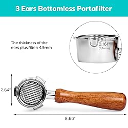 CASABREWS 51mm Bottomless Portafilter with Puck