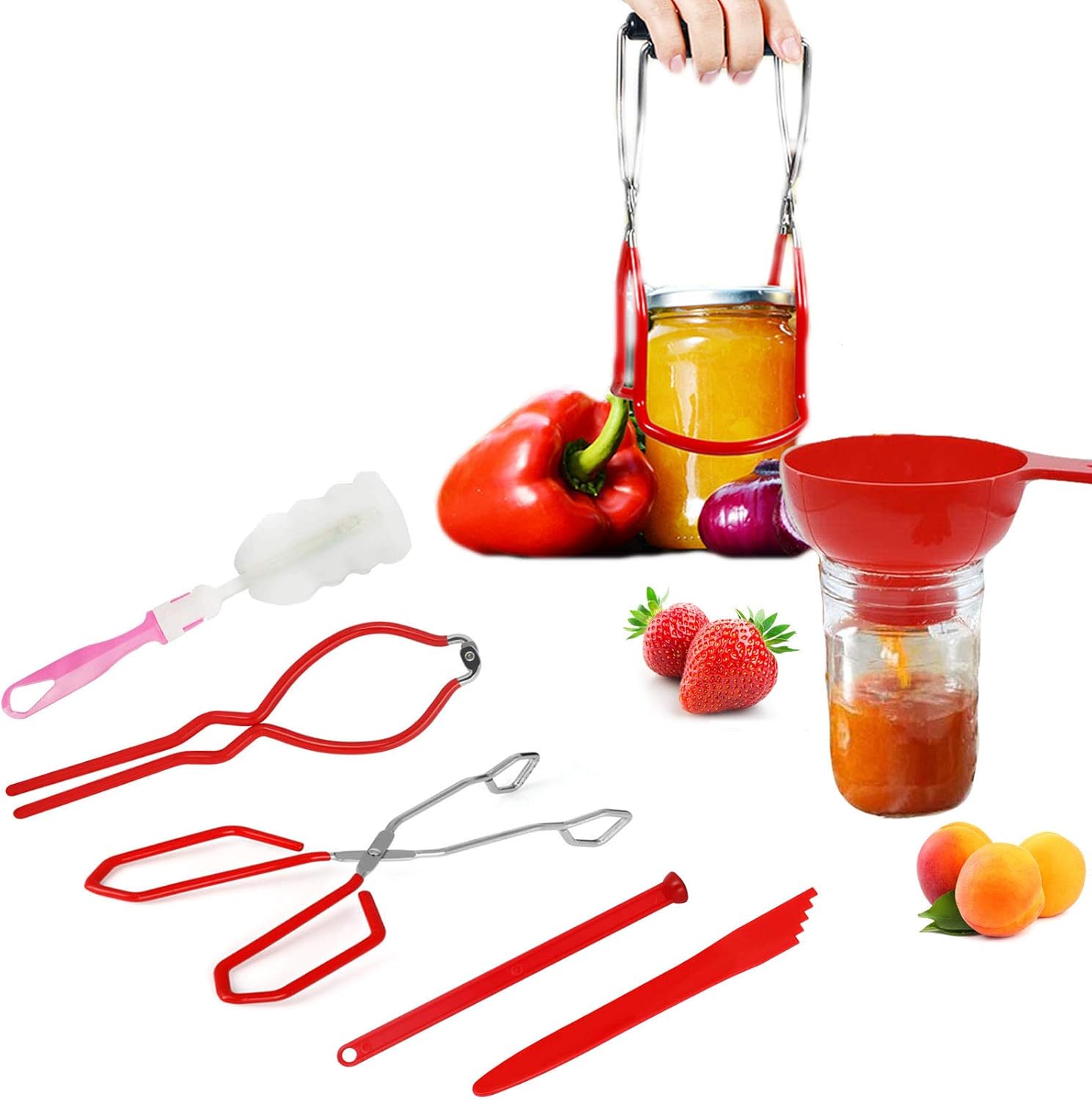 7 Pack Canning Kit Include Canning Funnel, Jar Lifter, Jar