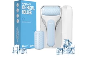 ZOMCHI Ice Roller for Face and Eye Puffiness Relief, Premium Ice Roller with 1x Spare Roller and 1x Hygenic Case, Massage Body Roller to Relieve Fatigue