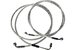 Vanlison Extended Front & Rear Brake Hose Lines Brake Cable Set Compatible with Polaris RZR 570 800 800S 4 800 XP 900 XP 4 900 900S Part # 1911582 1911579 1911583 1911725 1911609