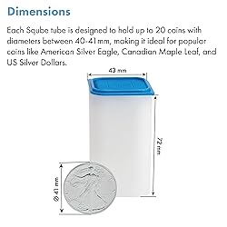 LIGHTHOUSE - Square Coin Tubes for 20 Coins