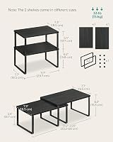 SONGMICS Spice Rack Set of 2 Expandable Cabinet Shelf Organisers KCS02B01 view 4