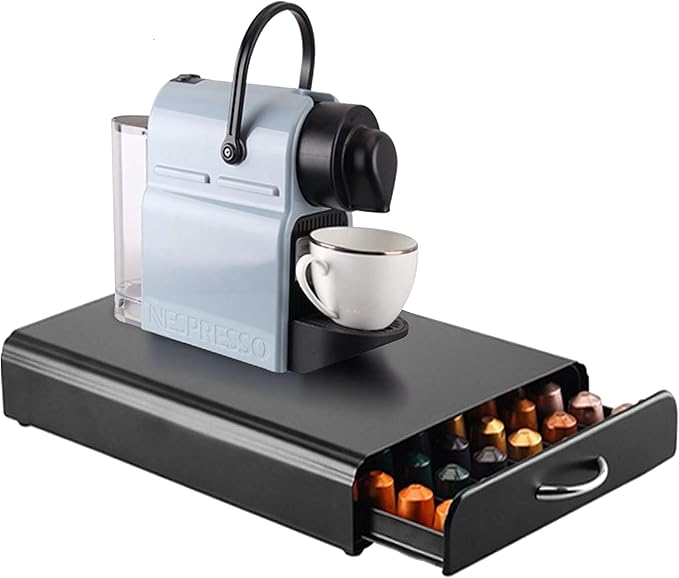 Ever Rich ® Cajón de almacenamiento de cápsulas Nespresso (capacidad de