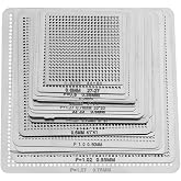 BGA Stencils, 27pcs Universal Directly Heat BGA Reballing Net Stencils Templates for Soldering Accessories, Welding Accessories