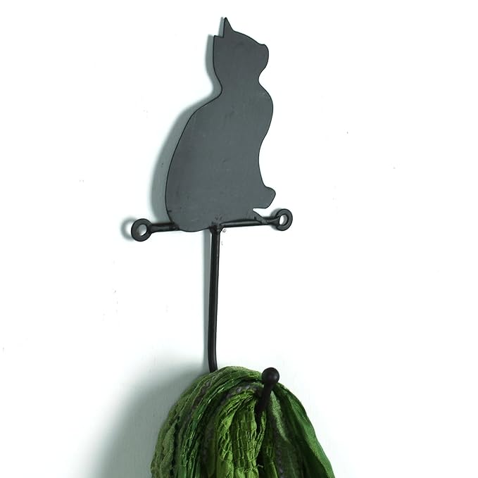 Black Cat Coat hook (Single Hook) Amazon.co.uk Kitchen & Home