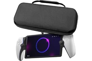 Fibete Hard Carrying Case for PlayStation Portal, Black, Compatible with PS5 Portal, Portable Handbag Hanger