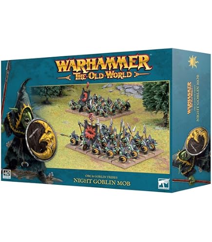 Warhammer Old World - ORC & Goblin Tribes - Black ORC Mob, 44-06