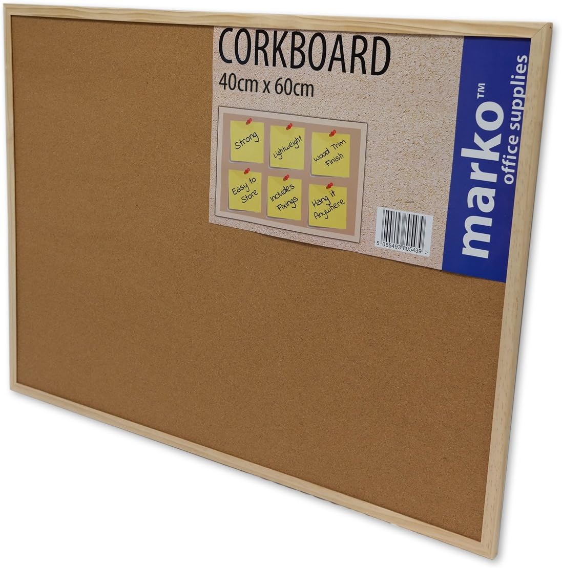 Corkboard Notice Board Kitchen Weekly Planner (40cm x 60cm)