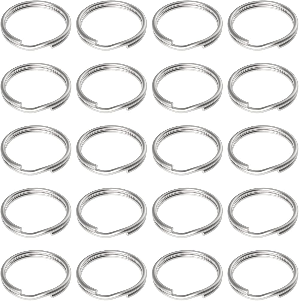 Uniclife 100 Pack 15mm Mini Split Jump Rings with Double Loops for Jewelry