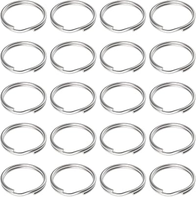 Uniclife 100 Pack 15mm Mini Split Jump Rings with Double Loops for Jewelry