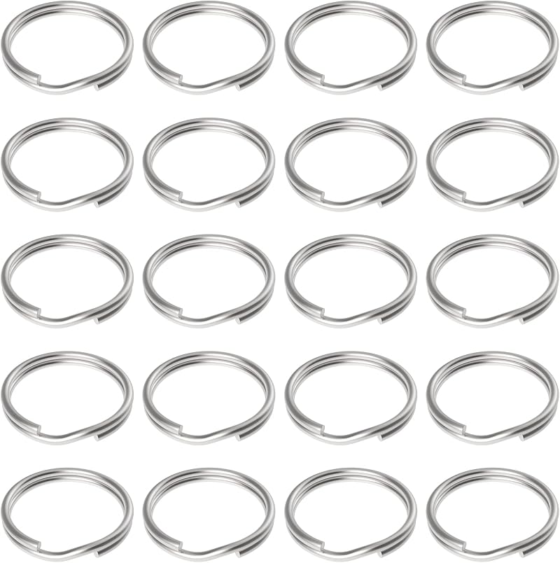 Uniclife 100 Pack 15mm Mini Split Jump Rings with Double Loops for Jewelry