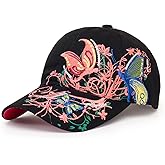 Trucker Hats California H Womens Hat Trendy Creativity Flowers Butterfly Sequins Embroidered Baseball Cap