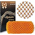 SPMKTBOZAI African Net Sponge Authentic, African Exfoliating Sponge Real African Net Black Owned, African Bath Sponge Back Scrubber, Body Exfoliator Shower Bath Accessories (Orange Color)