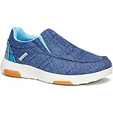 OrthoComfoot Women's Orthopedic Slip-On Loafers Walking Shoes: Comfortable Plantar Fasciitis Loafers with Arch Support for Flat Feet, Casual Orthotic Shoes for Foot and Heel Pain Relief