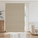 AJAZZ 100% Blackout Doorway Curtains Accordion