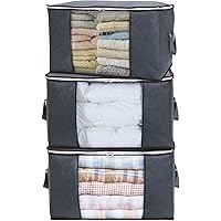 3-Pack Lifewit Large Capacity Clothes Storage Bag Organizer