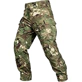 OCANXUE Men&rsquo;s Tactical Pants | Water Resistant Cargo Pants Outdoor Hiking Pants Ripstop Work Pants Multi pocket No Belt No Knee Pad