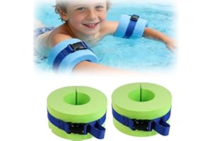 Foam Swim Aquatic Cuffs, 2 Pcs Water Aerobics Float Ring, Lightweight Water Aerobics Weights for Pool Exercise Workout Ankles