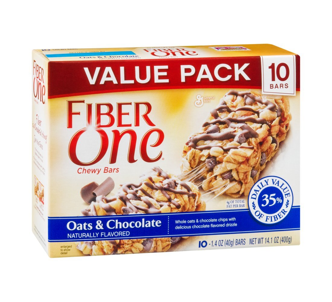Fiber One Oats & Chocolate Chewy Bars 10 Bars