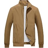 Lamgool Mens Lightweight Jackets Light Windbreaker Casual Flight Jackets Spring Fall Active Coat Outwear