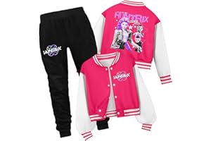 ODEUIAOD Unisex Kids Cute Cartoon Hoodie Set Kids Hooded and Pant Casual Long Sleeve Pullover Sweatshirt and Pants Set