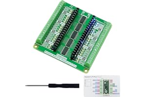 Freenove Breakout Board for Raspberry Pi Pico 1 2 W H WH, Terminal Block Shield HAT with Pin Header, GPIO Status LED