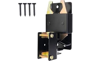 SANKINS 2 Way Heavy Duty Lockable Gate Latch, Black Anti-Sag Farm Gate Latch, Two-Way Livestock Gate Latch Hardware for Farms, Metal Gates, Ranches, Pet Cages, Fences, Stables, 1 pcs