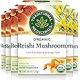 Traditional Medicinals Tea, Organic Reishi Mushroom, Rooibos & Orange Peel, Supports a Healthy Immune System, 96 Tea Bags (6 Pack)