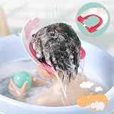 FUSACONY Baby Shower Cap Kids Hair Washing Shield Adjustable Bath Visor Blue view 4