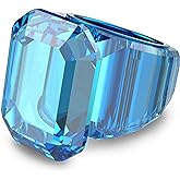 Swarovski Lucent Cocktail Ring Jewelry Collection, Blue Crystal, Pink Crystal