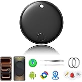 Tracker Smart Tags Android & iOS-1 Packs,Dual System Bluetooth Air Luggag Tracker Keys Finder/Item Locator Work with Apple Find My (iOS)&Google's Find Hub(Android) for Key,Backpack,Luggage Black